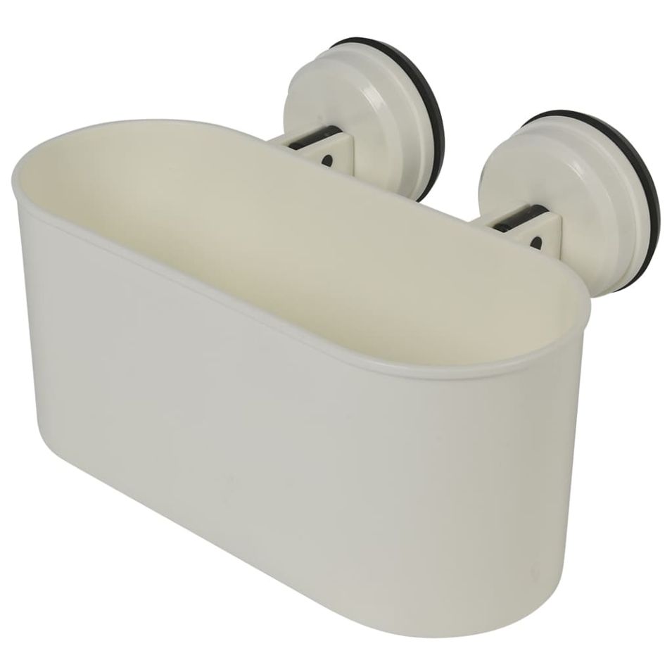 ProPlus Étagère de salle de bain à ventouse 6kg Plastique Blanc - Photo n°1