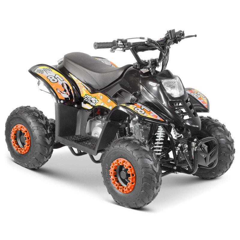 Quad 110cc enfant Bibou luxe noir et orange - Photo n°1