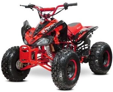 Quad ado 125cc rouge semi automatique Spyder 8