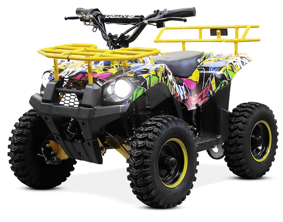 Quad électrique 1000W graffiti bleu 6