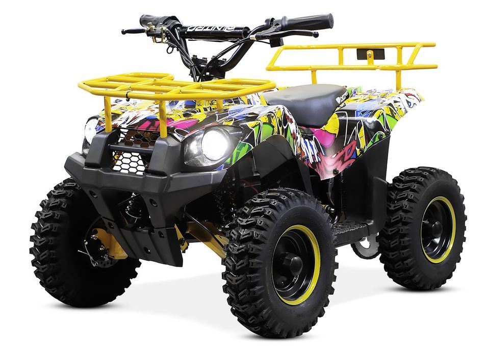 Quad électrique 1000W graffiti jaune 6