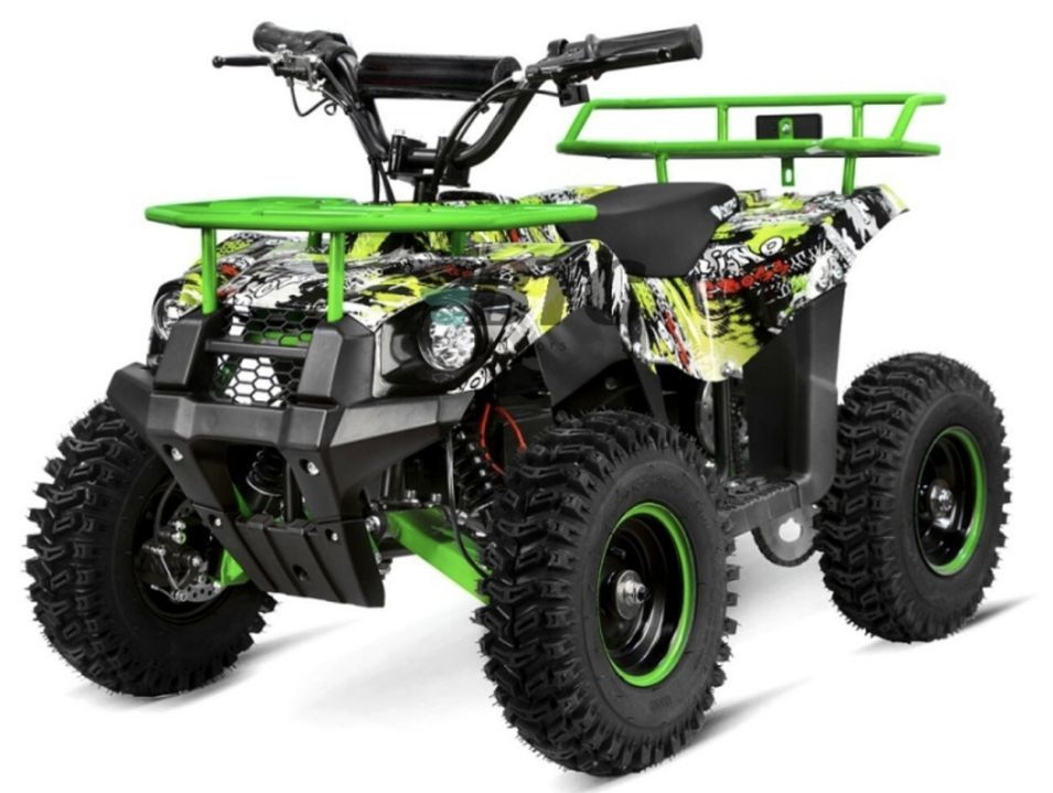Quad électrique 1000W graffiti vert 6