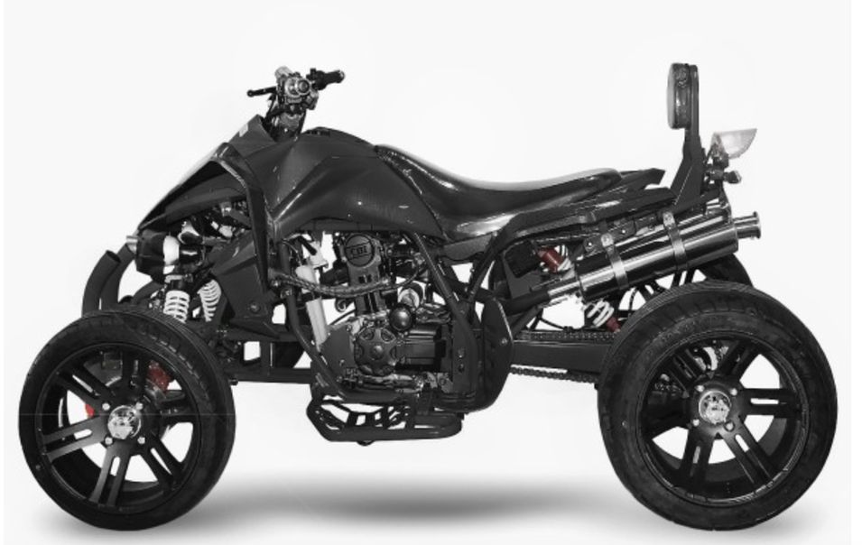 Quad Homologué 250cc Speedbird Street Racer RS 14SP Noir - Photo n°1