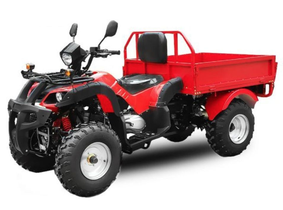 Quad Jinling Dumper 150cc avec benne rouge - Photo n°1
