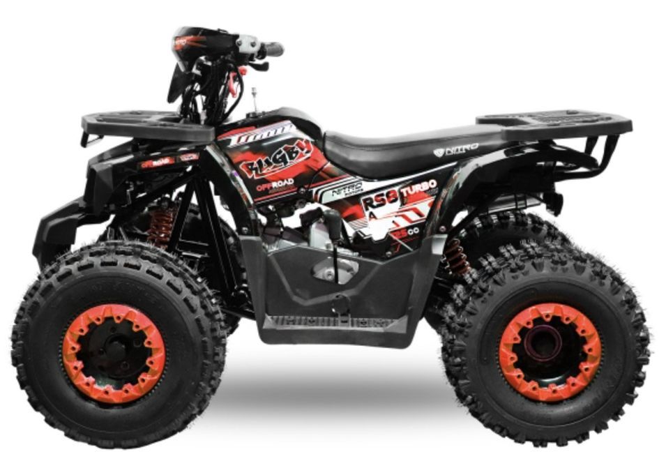 Quad semi automatique 125cc adulte Rugby RS8 3G rouge - Photo n°1