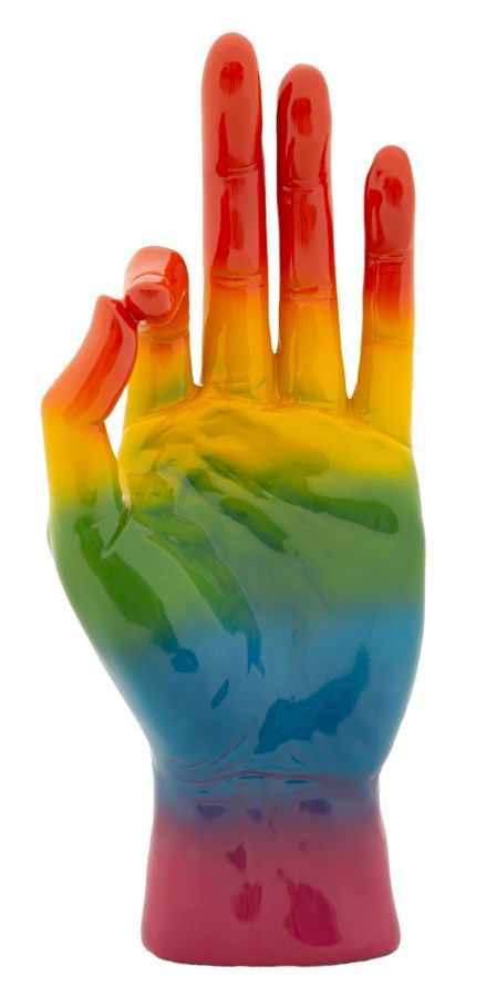 Rainbow hand ok cm 16x10,5x36 - Photo n°1