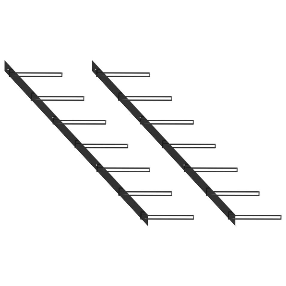 Range-bouteilles mural en métal KORY – 7 ou 14 bouteilles - Photo n°1