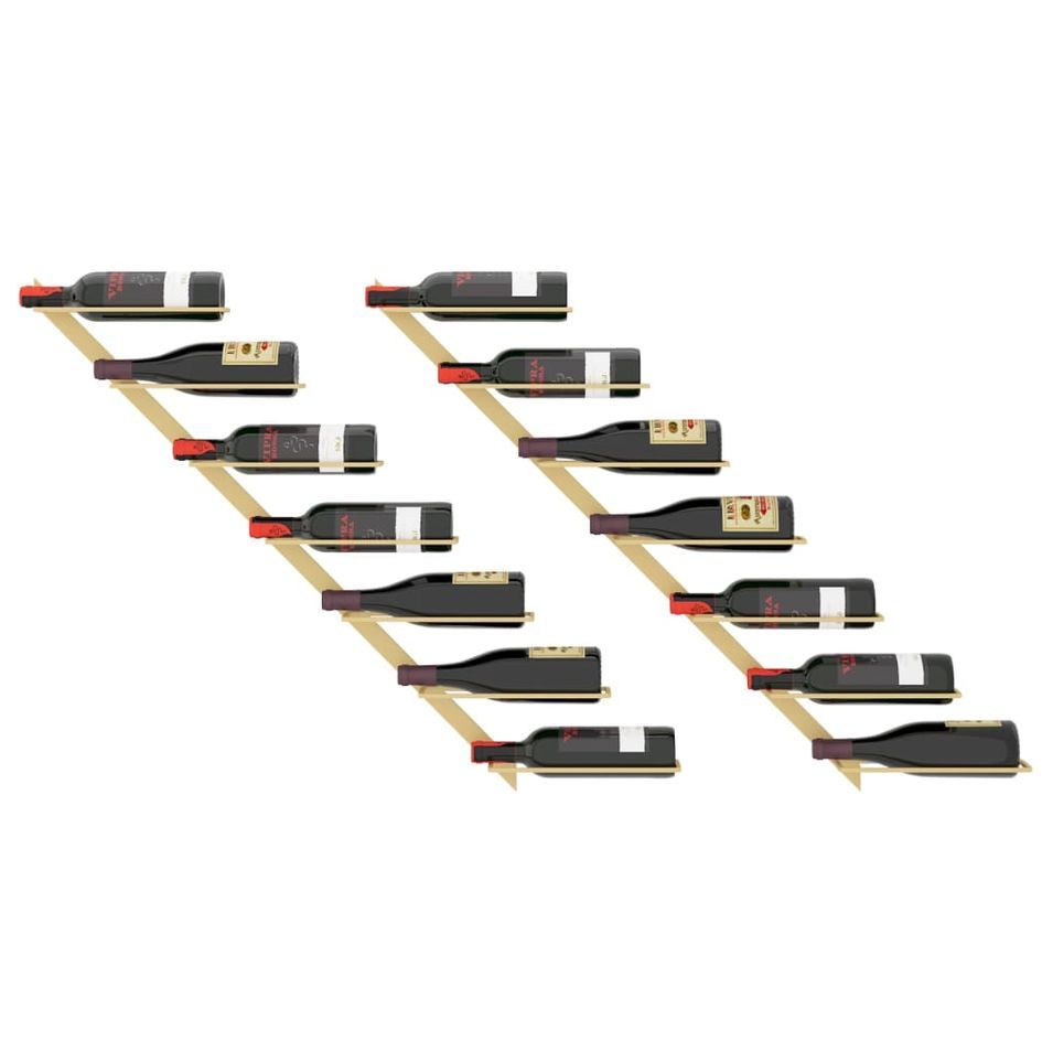 Range-bouteilles mural en métal KORY – 7 ou 14 bouteilles - Photo n°1