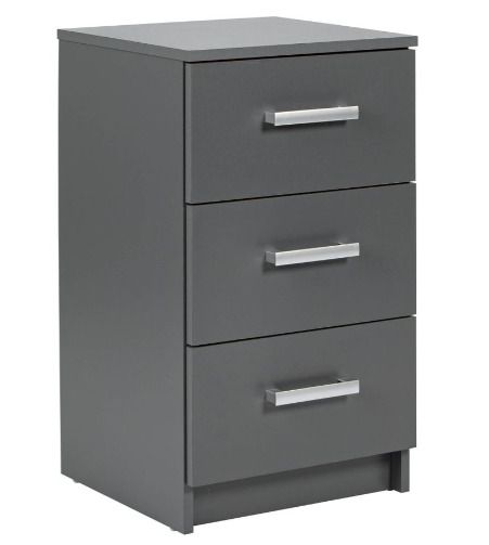 Rangement 3 tiroirs gris graphite Reta 41 cm - Photo n°1