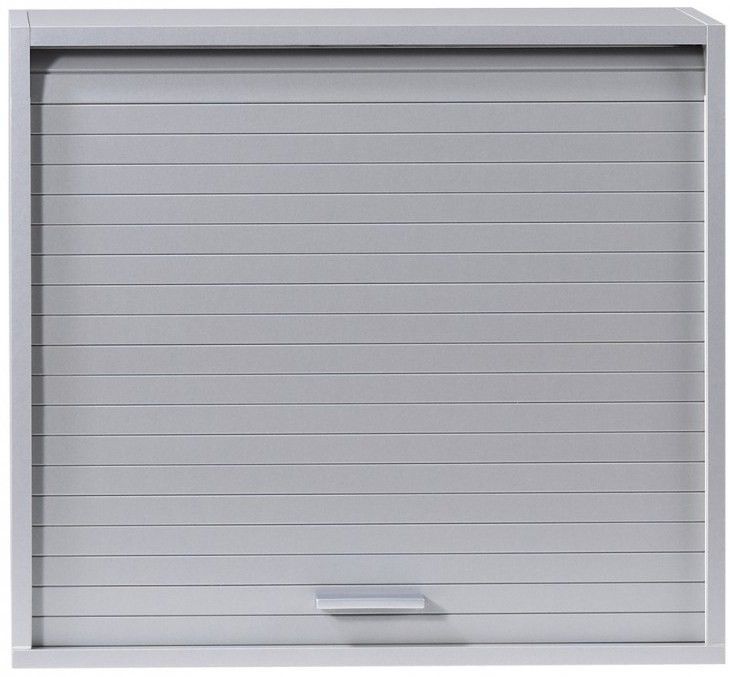 Rangement à rideau mural gris Cool L 60 x H 54 x P 25 cm - Photo n°1