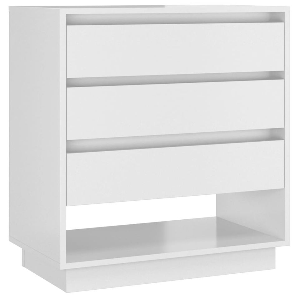 Rangement Blanc brillant 70x41x75 cm 2 - Photo n°1