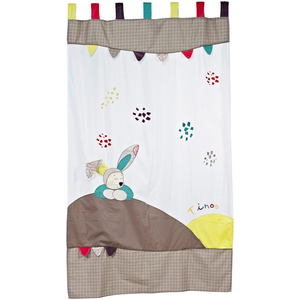 Rideau brodé à pattes Tinoo - Photo n°1