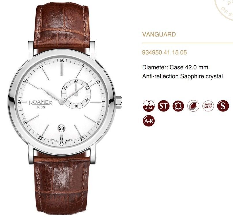 Roamer New Collection Vanguard 934950 41 15 05 - Photo n°1