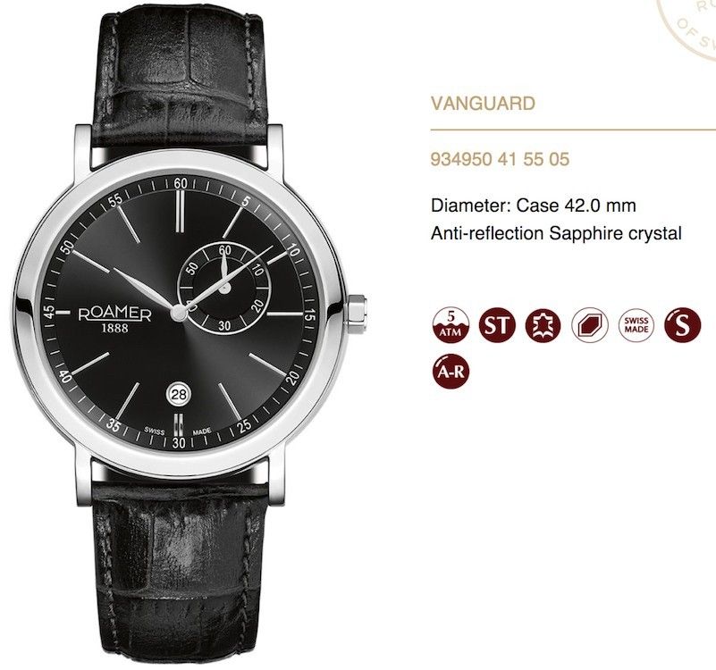 Roamer New Collection Vanguard 934950 41 55 05 - Photo n°1