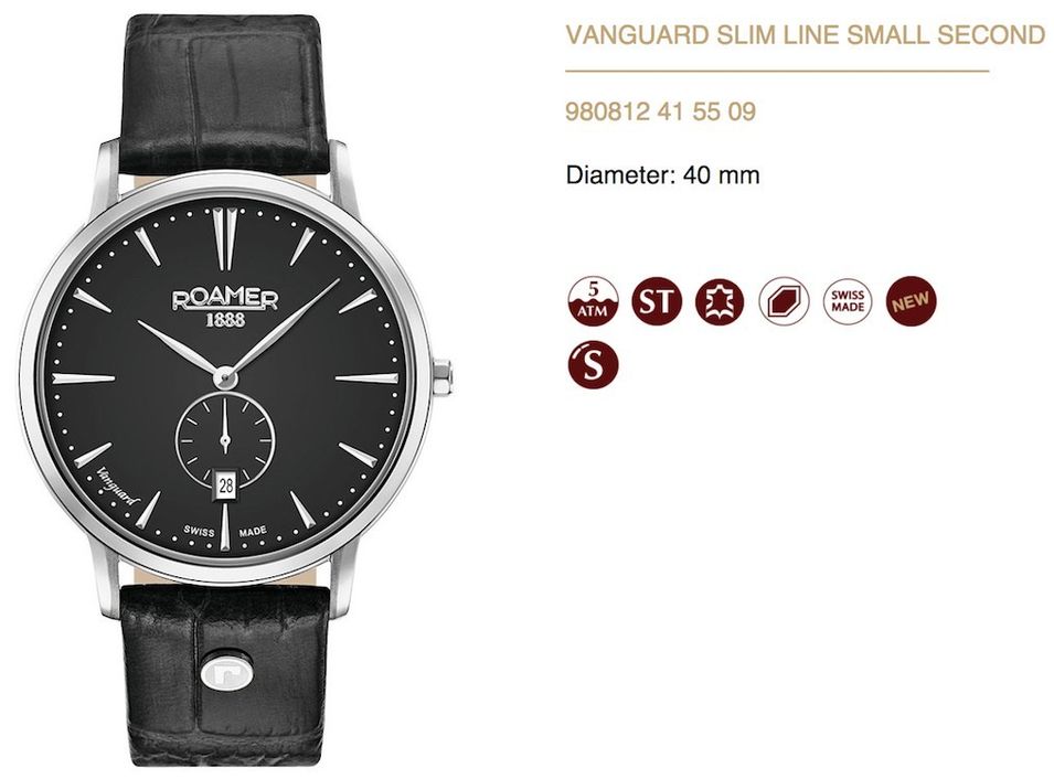 Roamer New Collection Vanguard Slim Line 980812 41 55 09 - Photo n°1