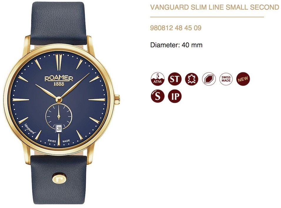 Roamer New Collection Vanguard Slim Line 980812 48 45 09 - Photo n°1