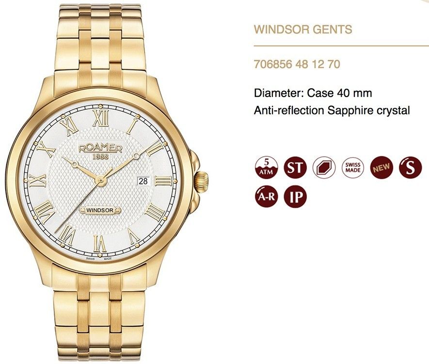 Roamer New Collection Windsor 706856 48 12 70 - Photo n°1