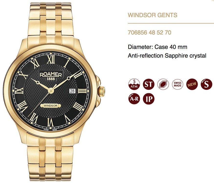 Roamer New Collection Windsor 706856 48 52 70 - Photo n°1