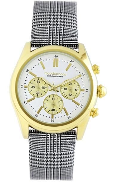 Roccobarocco Rb0051 Quartz Chrono Lady Ss Gold Plated 38mm - Photo n°1