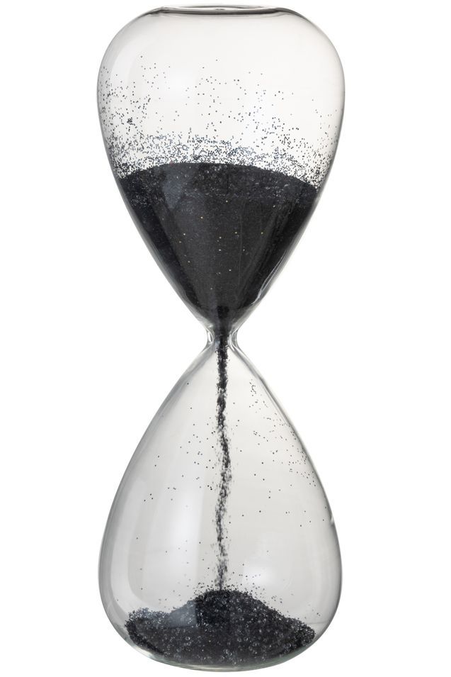 Sablier en verre PERLES H 40 cm - Photo n°1