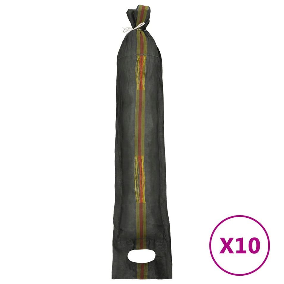 Sacs de sable 10 pcs vert foncé 103x25 cm PEHD - Photo n°1