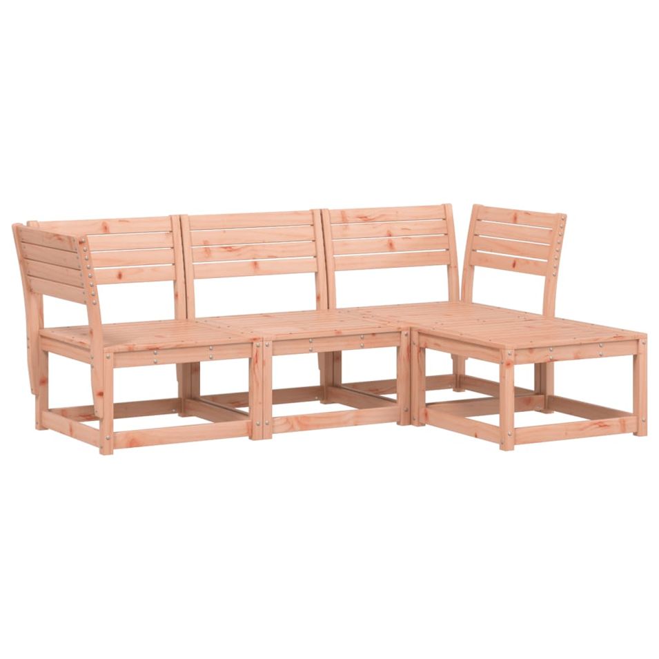 Salon de jardin 4 pcs bois massif douglas - Photo n°1