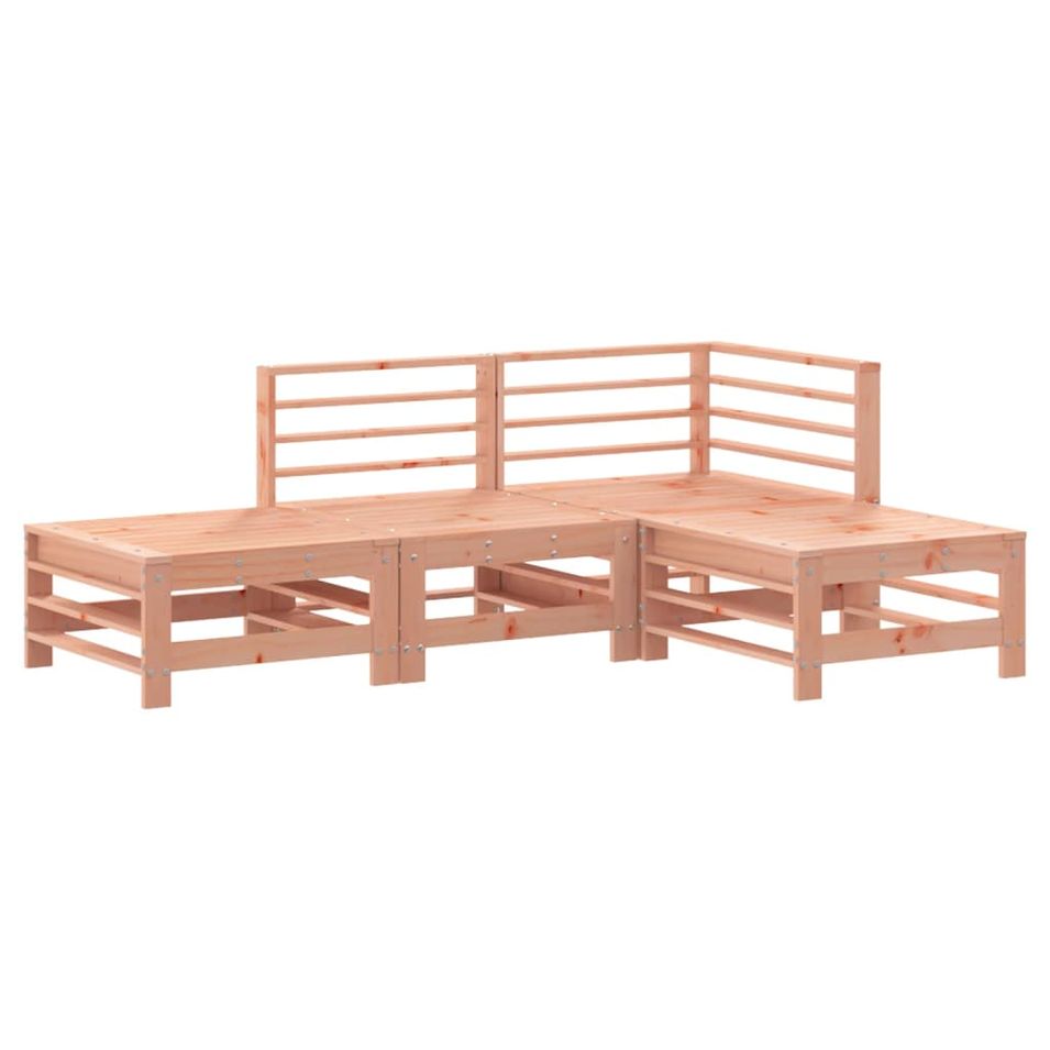 Salon de jardin 4 pcs bois massif douglas - Photo n°1