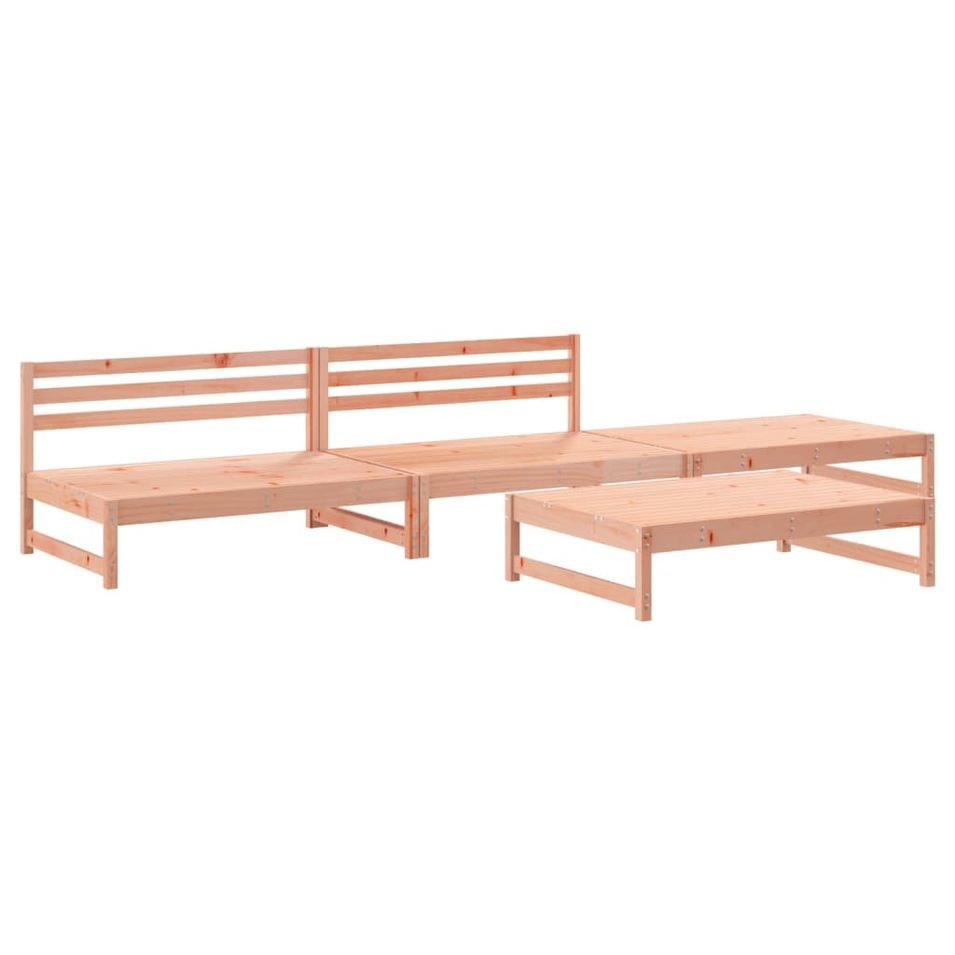 Salon de jardin 4 pcs bois massif douglas - Photo n°1