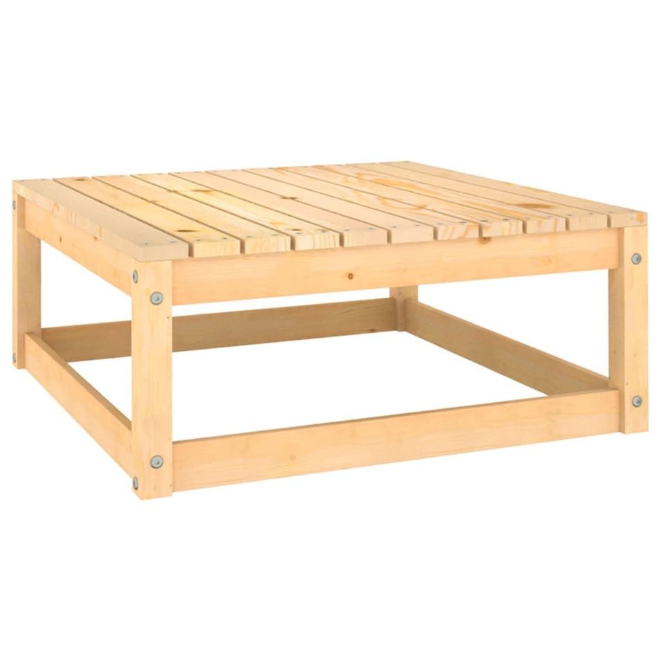 Salon de jardin 5 pcs avec coussins Bois de pin solide 11 - Photo n°8