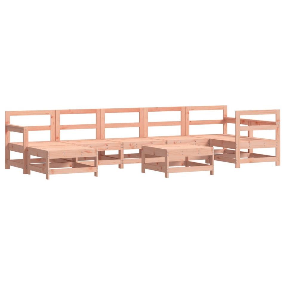 Salon de jardin 8 pcs bois massif douglas - Photo n°1