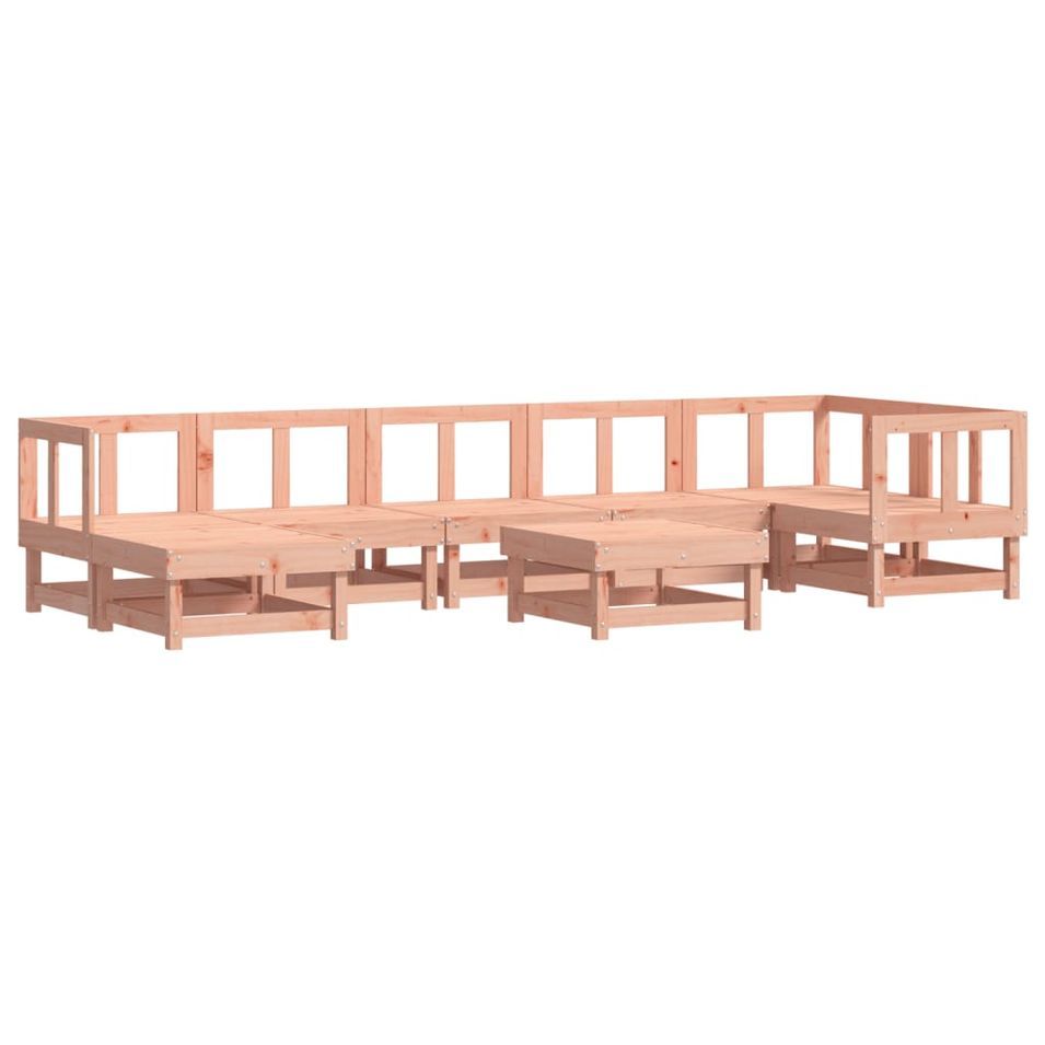 Salon de jardin 8 pcs bois massif douglas - Photo n°1