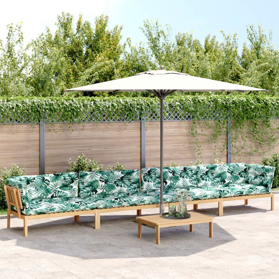 Salon palette de jardin avec coussins 5pcs bois d'acacia massif - Photo n°1