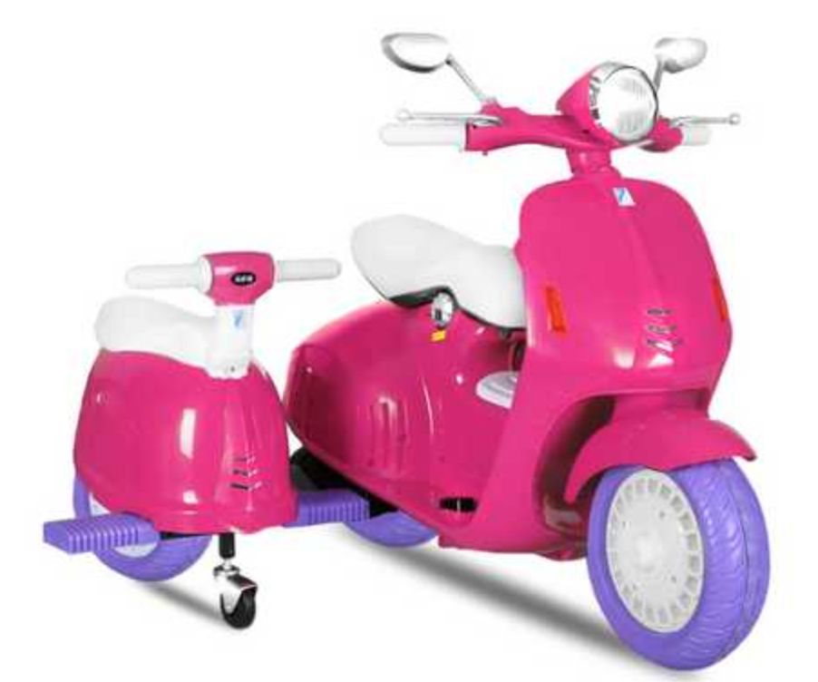 Scooter électrique 2 sièges Rose - Photo n°1