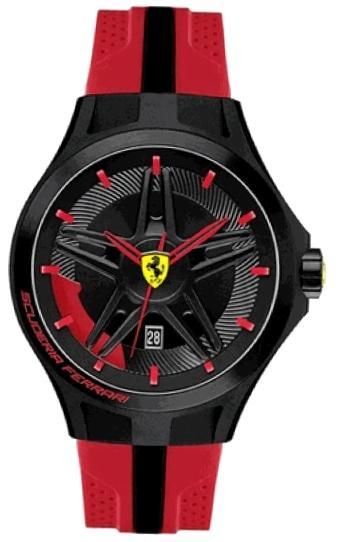 Scuderia Ferrari Lap Time Gent Silicon Strap Quartz Wr 50mt 45mm 830159 - Photo n°1