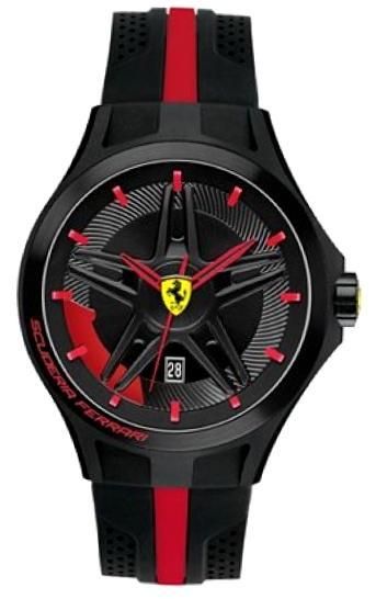 Scuderia Ferrari Lap Time Gent Silicon Strap Quartz Wr 50mt 45mm 830160 - Photo n°1