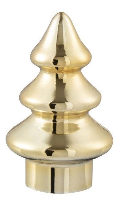 Sculpture sapin verre doré Ysarg 10 cm - Photo n°1