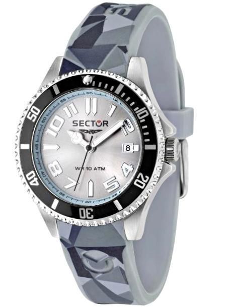 Sector 230 Marine - Stainless Steel - Silicon - Quartz - 39 Mm - Wr: 10 Atm - Movement: Miyota 2115 R3251161028 - Photo n°1