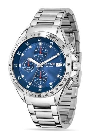 Sector 720 R3273687002 - Movement: Quartz - Chronograph - Date - Case: Stainless Steel - 51x44 Mm - Strap: Stainless Steel - Glass: Mineral - Water Resistant: 100 Meters - Photo n°1