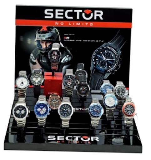 Sector Display Wacthes 16 Pcs 17.5x25.5x3 (w X D X H) **display Not Available Separately - Minimum Order 10 Sector From This Catalog To Buy It** 1_42699060699 - Photo n°1