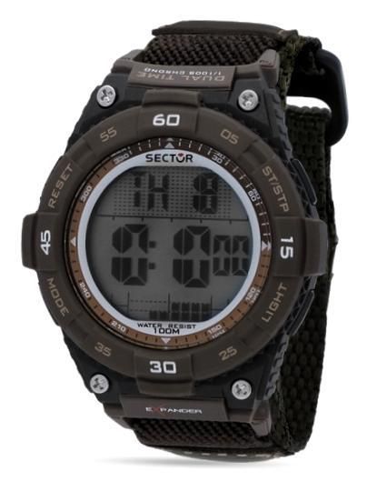 Sector Ex - 02 R3251594003 - Movement: Digital - Case: Abs - 48 Mm - Strap: Nylon - Glass: Plastic - Water Resistant: 100 Meters - Photo n°1