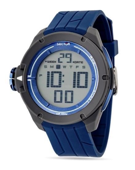 Sector Ex - 03 R3251589001 - Movement: Digital - Case: Plastic - 47 Mm - Strap: Polyurethane - Glass: Plastic - Water Resistant: 100 Meters - Photo n°1