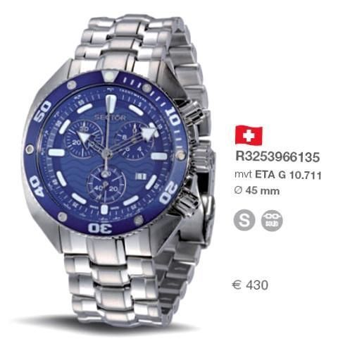 Sector Ocean Master Chrono Eta Swiss Made R3253966135 - Photo n°1