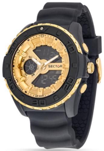 Sector Street Digital Ad1015 Gold Dial Black St R3251197036_ - Photo n°1