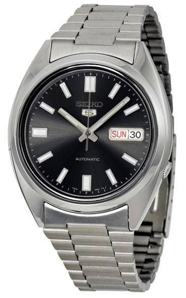 Seiko 5 Snk375k1 Automatic - Black Dial S/s - Day Date - 37mm - Wr 30mt SNXS79 - Photo n°1