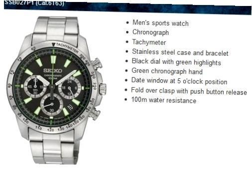 Seiko C.motor Sport Ss Chrono Gent Black SSB027P1 - Photo n°1