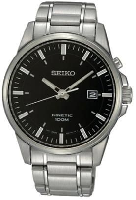 Seiko Classic Modern Kinetic Ss Gent Black SKA529P1 - Photo n°1