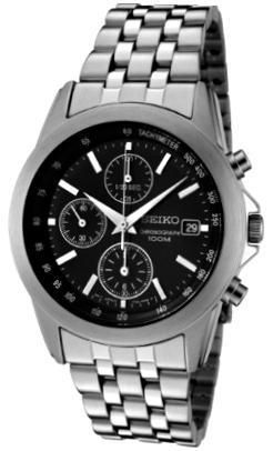 Seiko Sport Chrono Gent Ss Black SNDC09P1 - Photo n°1