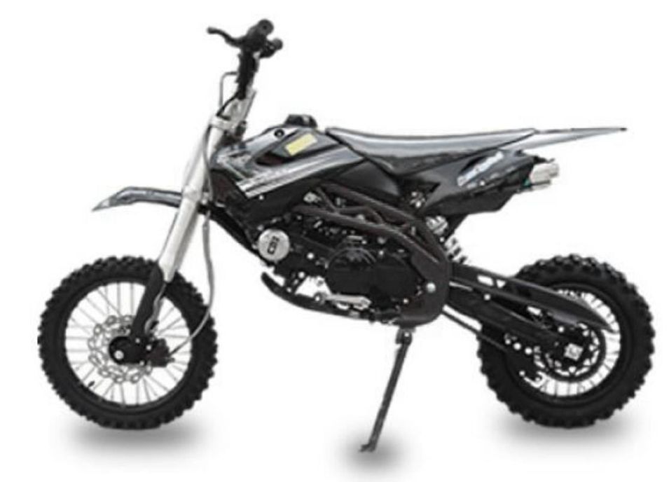 SKY 125cc deluxe blanche 17/14 pouces boite mécanique 4 temps Dirt Bike - Photo n°1