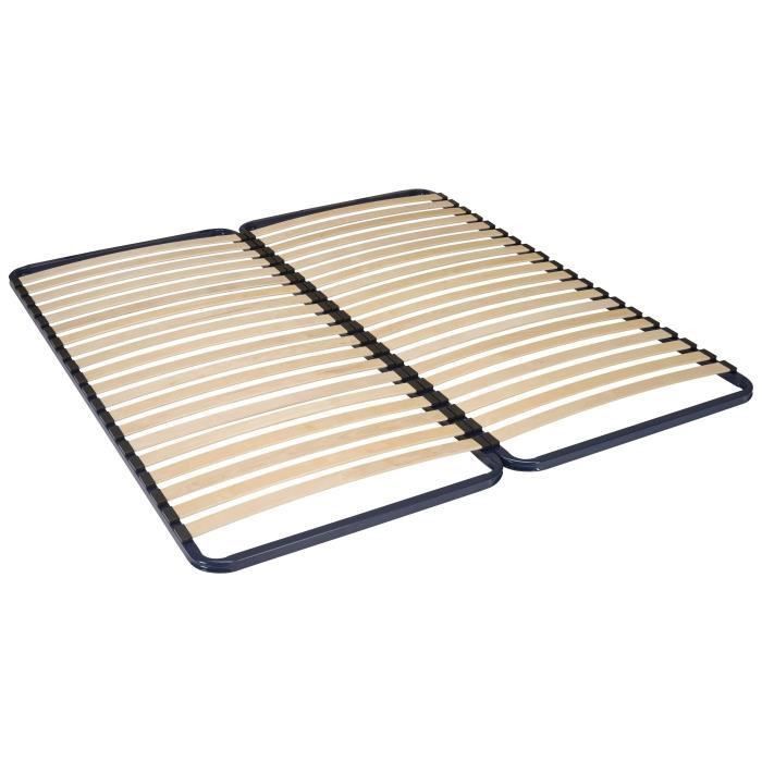 Sommier 180 x 200 - Acier bleu nuit - FINLANDEK Loysa - Photo n°1