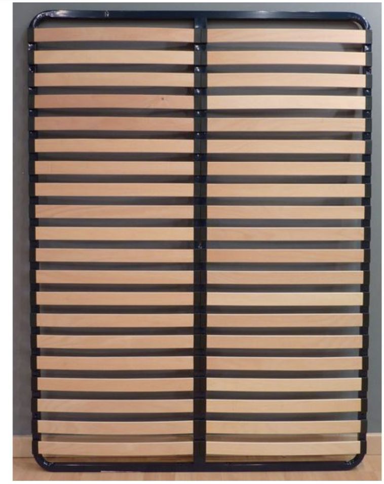 Sommier à lattes en bois avec cadre en acier - Qualité Française - Photo n°1